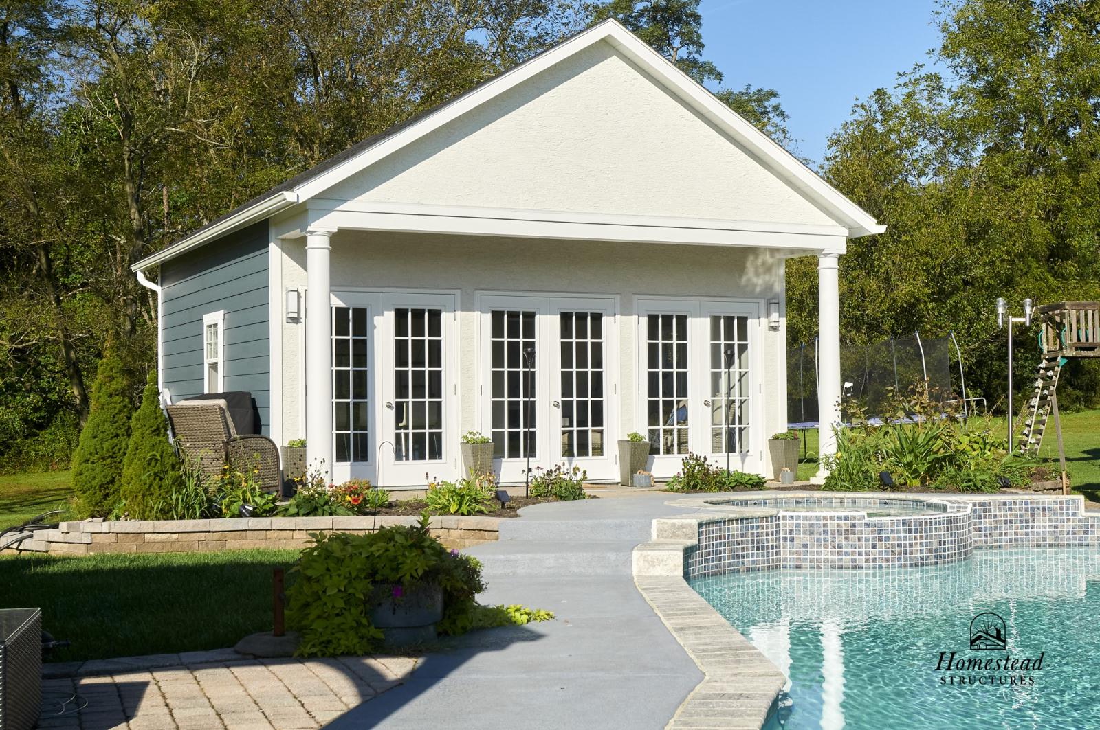 Avalon Pool House Exterior Shots Homestead Structures